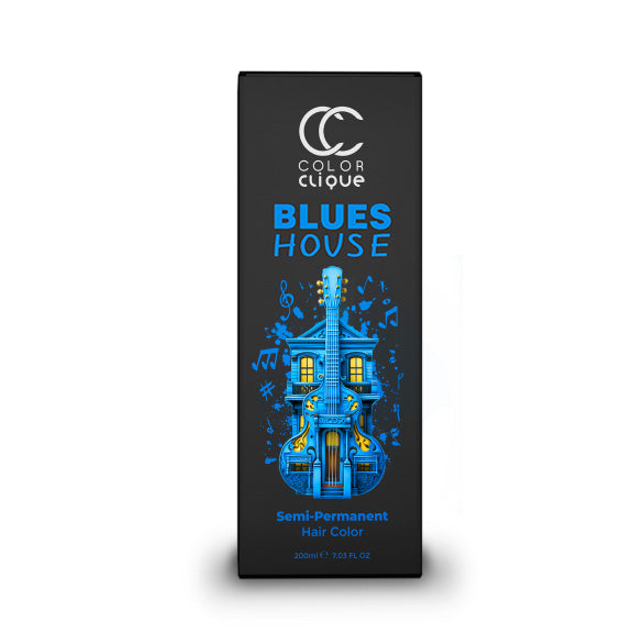 Color Clique semi permanent hair dye box for blue color named Blues House