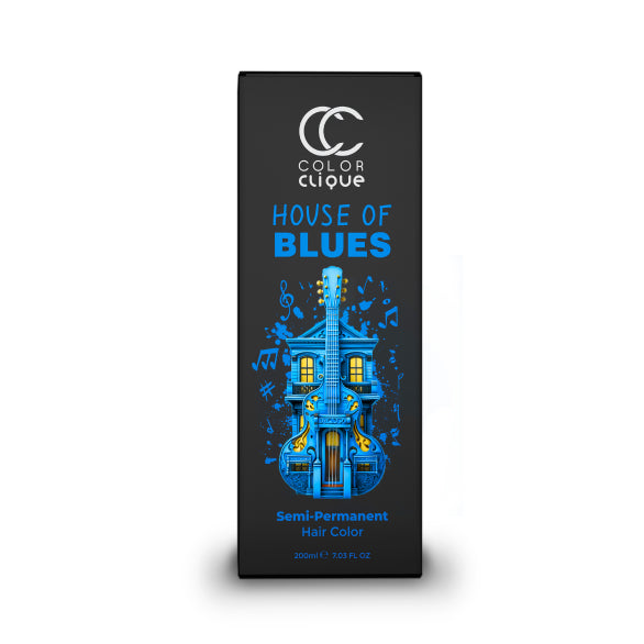 Color Clique semi permanent hair dye box for blue color named House of blues